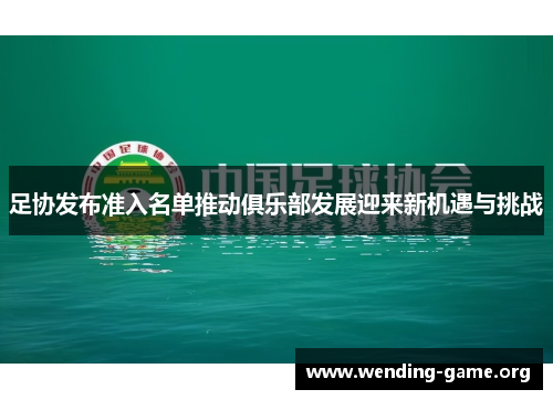足协发布准入名单推动俱乐部发展迎来新机遇与挑战